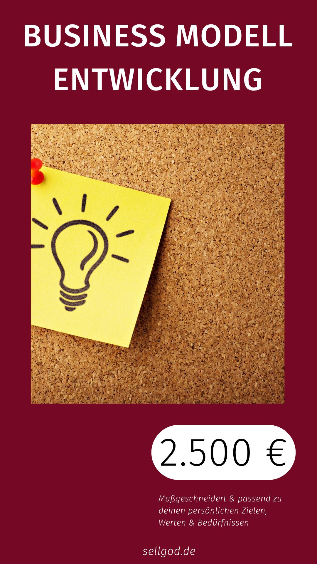 Business Modell Entwicklung